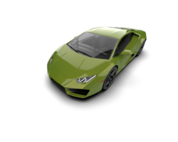 Realistic sport car isolated on background. 3d rendering - illustration png