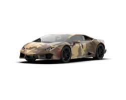 Realistic sport car isolated on background. 3d rendering - illustration png