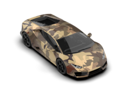 Realistic sport car isolated on background. 3d rendering - illustration png