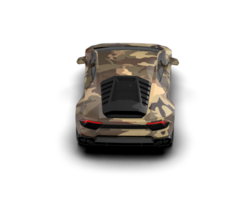 Realistic sport car isolated on background. 3d rendering - illustration png