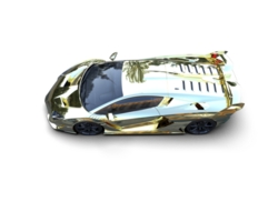 Realistic sport car isolated on background. 3d rendering - illustration png