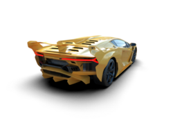 Realistic sport car isolated on background. 3d rendering - illustration png