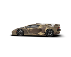 Realistic sport car isolated on background. 3d rendering - illustration png