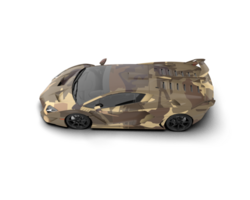 Realistic sport car isolated on background. 3d rendering - illustration png
