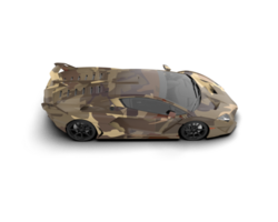 Realistic sport car isolated on background. 3d rendering - illustration png