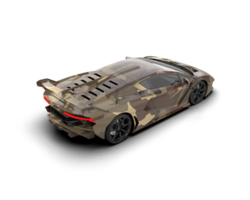 Realistic sport car isolated on background. 3d rendering - illustration png