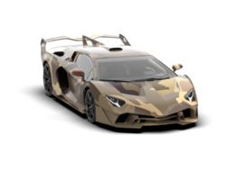 Realistic sport car isolated on background. 3d rendering - illustration png