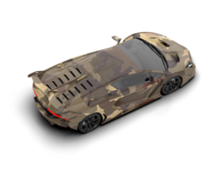 Realistic sport car isolated on background. 3d rendering - illustration png