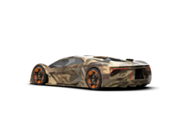 Realistic sport car isolated on background. 3d rendering - illustration png
