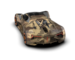 Realistic sport car isolated on background. 3d rendering - illustration png