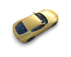 Realistic sport car isolated on background. 3d rendering - illustration png