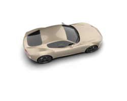 Realistic sport car isolated on background. 3d rendering - illustration png