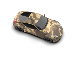 Realistic sport car isolated on background. 3d rendering - illustration png