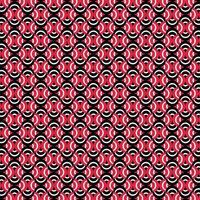 abstract geometric circle pattern design in red and black vector