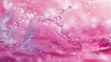 Water splash on the pastel background photo
