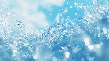 Water texture on the pastel background photo