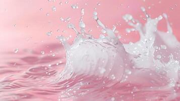 Water splash on the pastel background photo