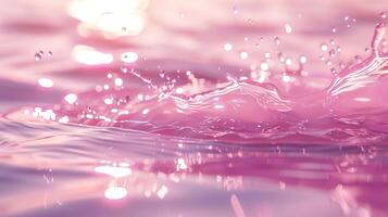 Water splash on the pastel background photo