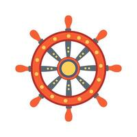 ship's wheel, on a white background vector