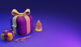 Merry christmas and new year 2022 presents concept photo