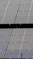 House roof with photovoltaic modules. photo