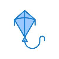 kite icon,toy, isolated white background editable. vector