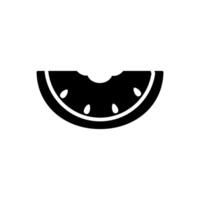 Watermelon icon isolated white background editable. vector