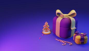 Merry christmas and new year 2022 presents concept photo