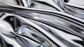 Zoomed in view of a palladium sheet with a smooth mirror like finish reflecting surroundings photo