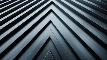 Abstract wall with diagonal light patterns futuristic architecture metallic silver and black tones photo