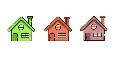 Web home icon for apps and websites, House icon, Home sign in circle or Main page icon vector