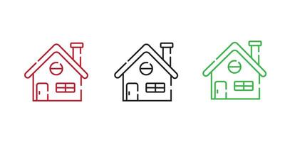 Web home icon for apps and websites, House icon, Home sign in circle or Main page icon vector