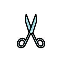 scissor icon design template elegant style vector