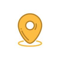 location pin icon design template elegant style vector