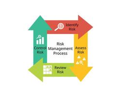 CyberSecurity risk assessment process from identify risk, assess, review, control risk vector