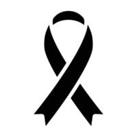 Simple Ribbon glyph icon. The icon can be used for websites, print templates, presentation templates, illustrations, etc vector