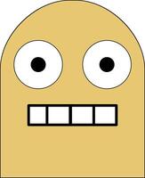 illustration of a robots face vector