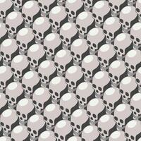 Skull isometric seamless pattern vector