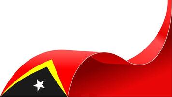 wavy timor leste background with copy space for text. timor leste national day vector