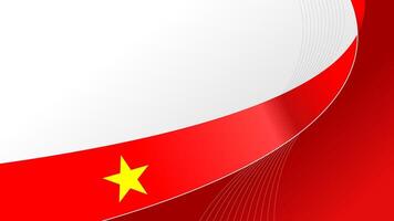 Vietnam ribbon flag. National flag background design. suitable for national day vector