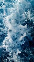 Close-up of water with foam and bubbles photo