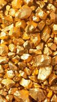 A dazzling collection of golden nuggets photo