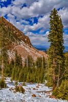 montañas en invierno, cubierto de nieve pendientes de lucios pico montañas, Colorado, nosotros foto