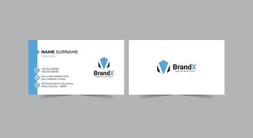 Modern creative and clean business card template. Double-sided business card for business and personal use vector