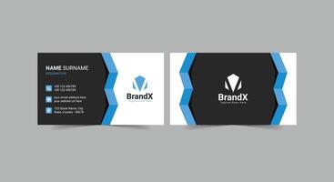 Modern creative and clean business card template. Double-sided business card for business and personal use vector