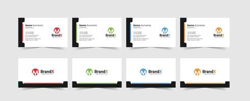Set of modern, clean and professional double-sided business card templates, modern visiting cards, call cards template vector