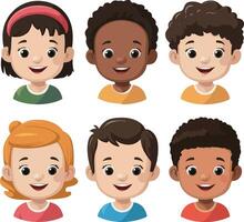 Set Of Cartoon Characters Design Art 2 vector
