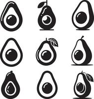 Avocado Silhouette Free bundle vector