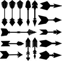 arrows set isolated on white background for graphic design element vector