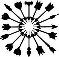 arrows set isolated on white background for graphic design element vector